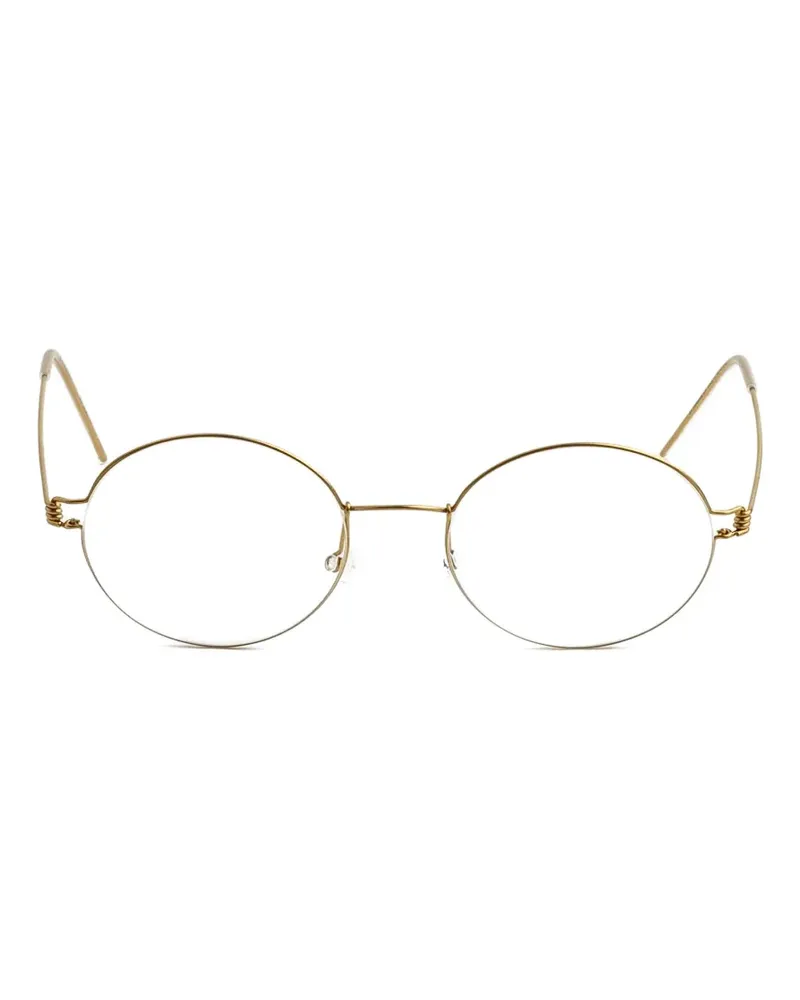Lindberg Dakota round-frame glasses - Gold Gold
