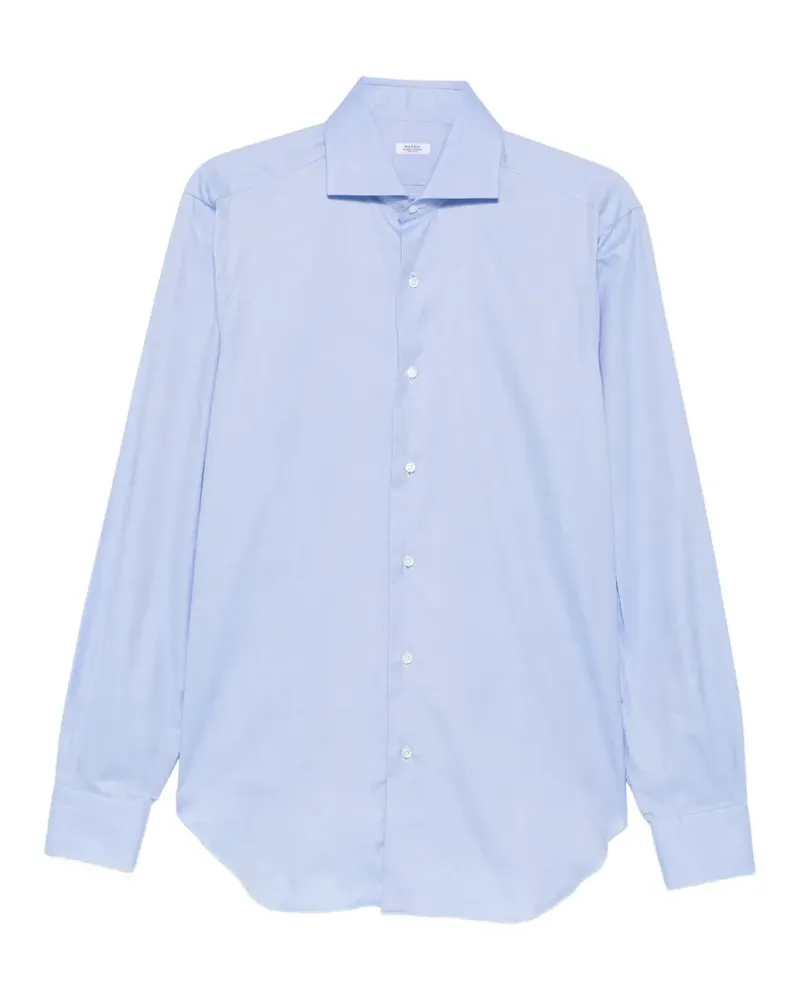 BARBA Hemd mit Eton-Kragen - Blau Blau