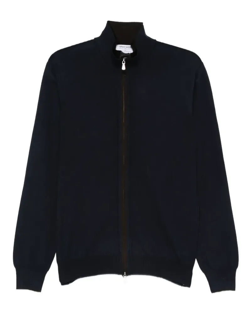 Gran Sasso Cardigan mit Reißverschluss - Blau Blau