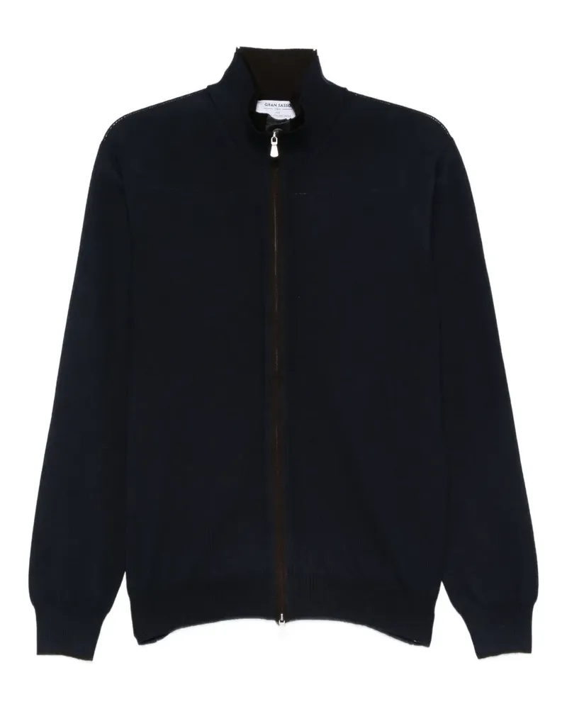 Gran Sasso Cardigan mit Reißverschluss - Blau Blau