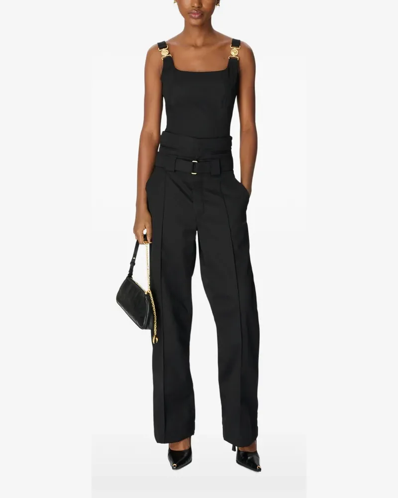 Marine Serre Top mit Ketten - Schwarz Schwarz