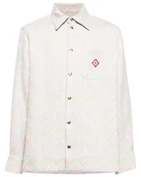 Casablanca Paris Jacquard-Jacke mit Monogramm Grün