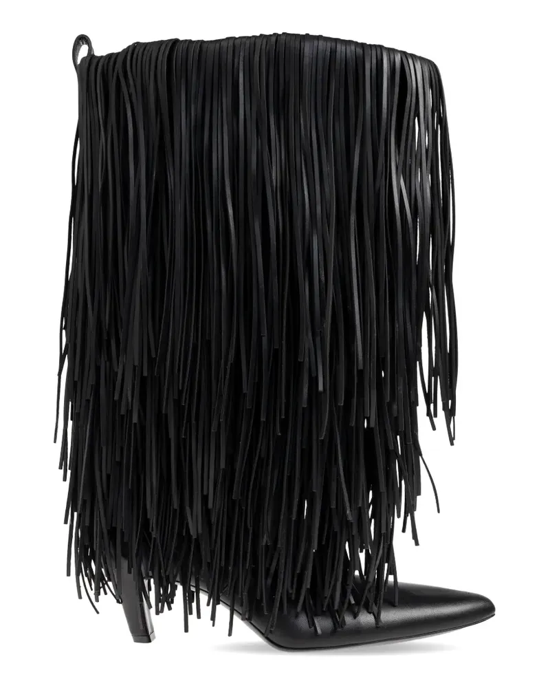 Balenciaga Phoenix Stiefel mit Fransen - Schwarz Schwarz