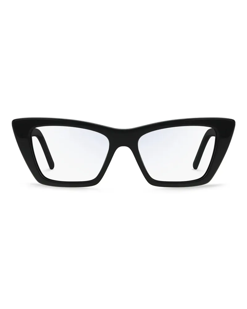Saint Laurent Cat-Eye-Brille - Schwarz Schwarz