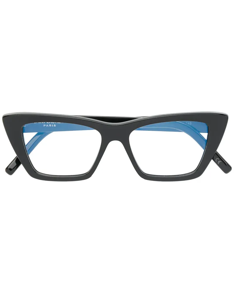 Saint Laurent Cat-Eye-Brille - Schwarz Schwarz