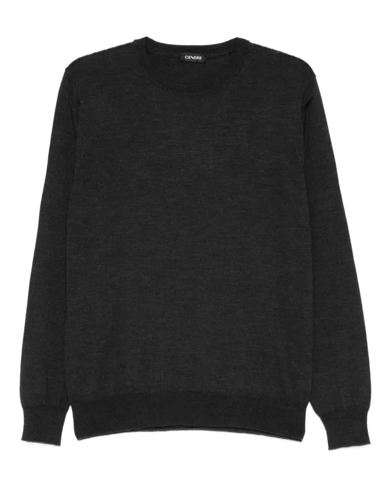 CENERE GB Pullover mit Rundhalsausschnitt - Schwarz Schwarz