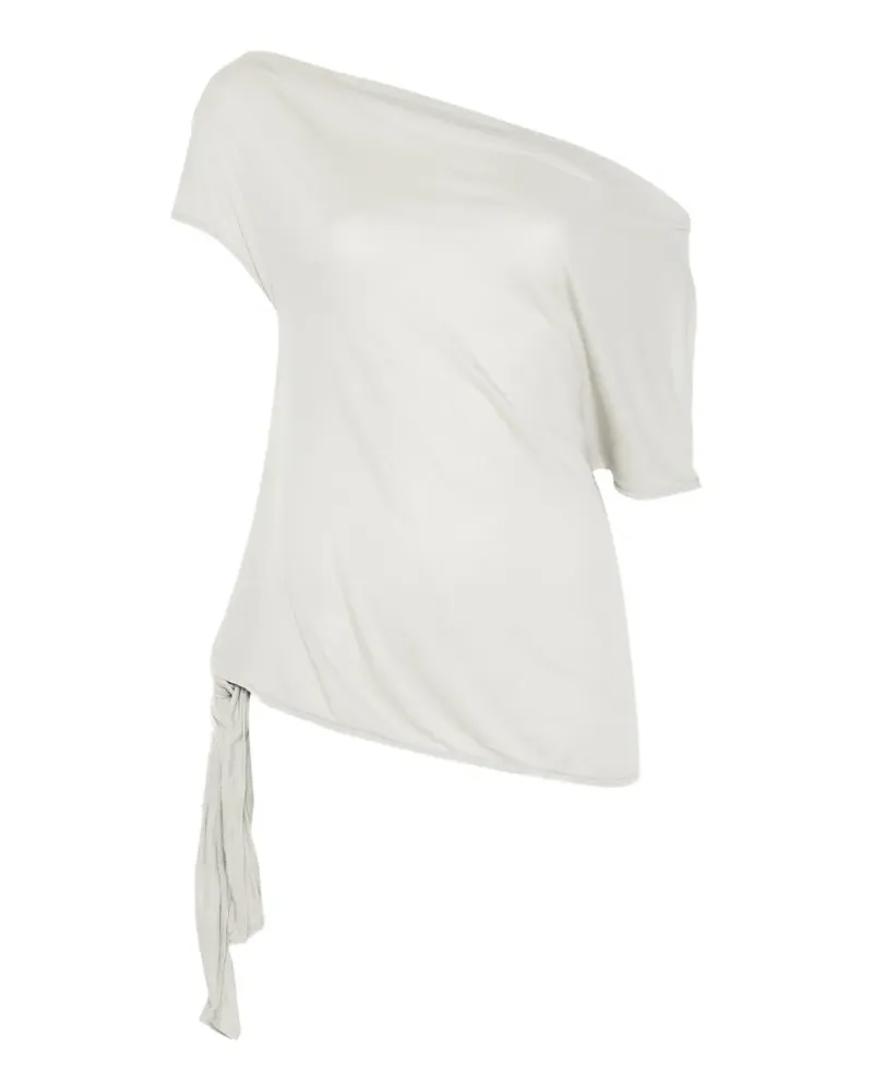 St. Agni Schulterfreies Top aus feinem Jersey - Soft Ash - Grau Grau