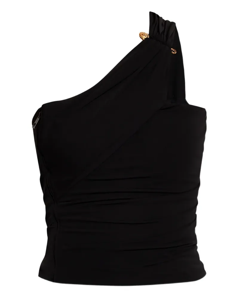 Versace Asymmetrisches One-Shoulder-Top - Schwarz Schwarz