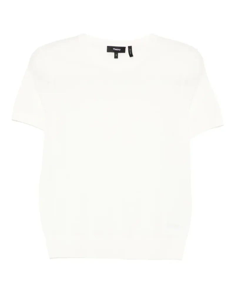 Theory Regal Wool t-shirt - Nude Nude