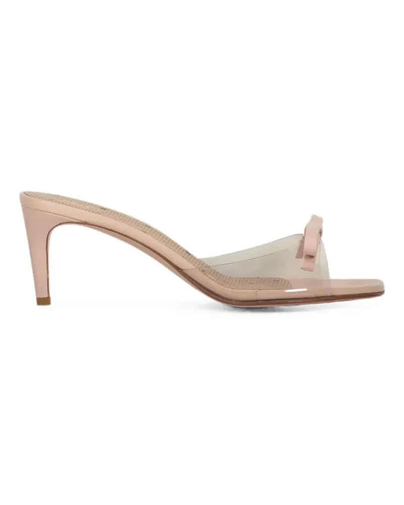 RED Valentino bow-detail transparent mules - Rosa Rosa
