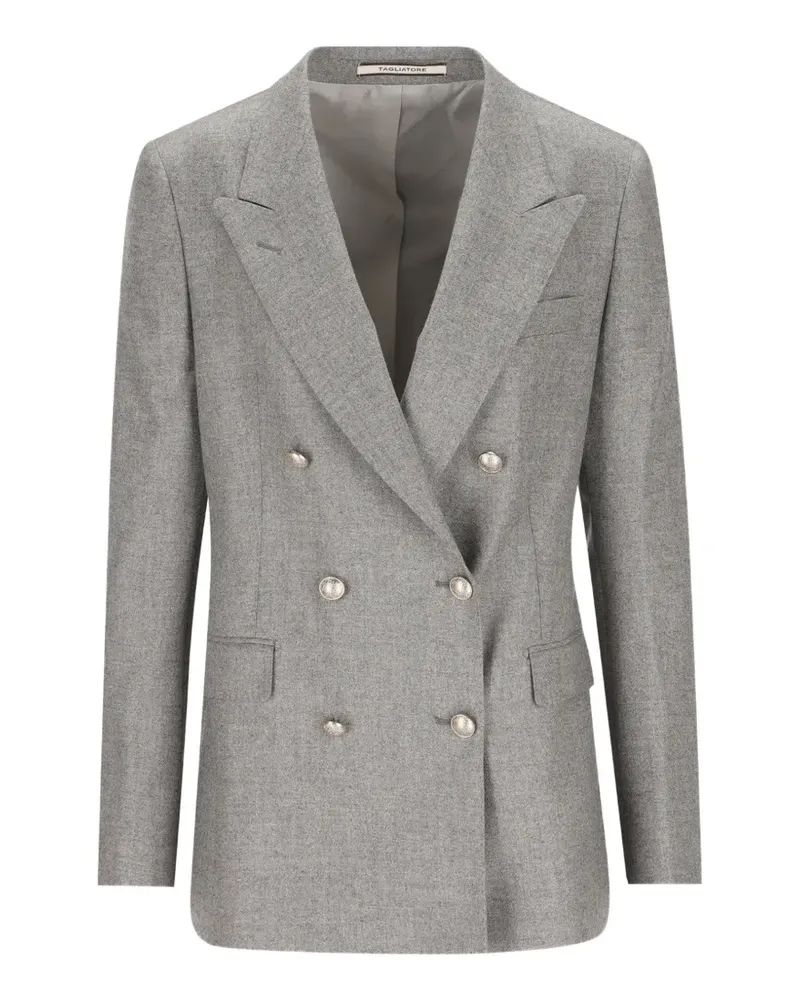 Tagliatore Doppelreihiger Blazer - Grau Grau