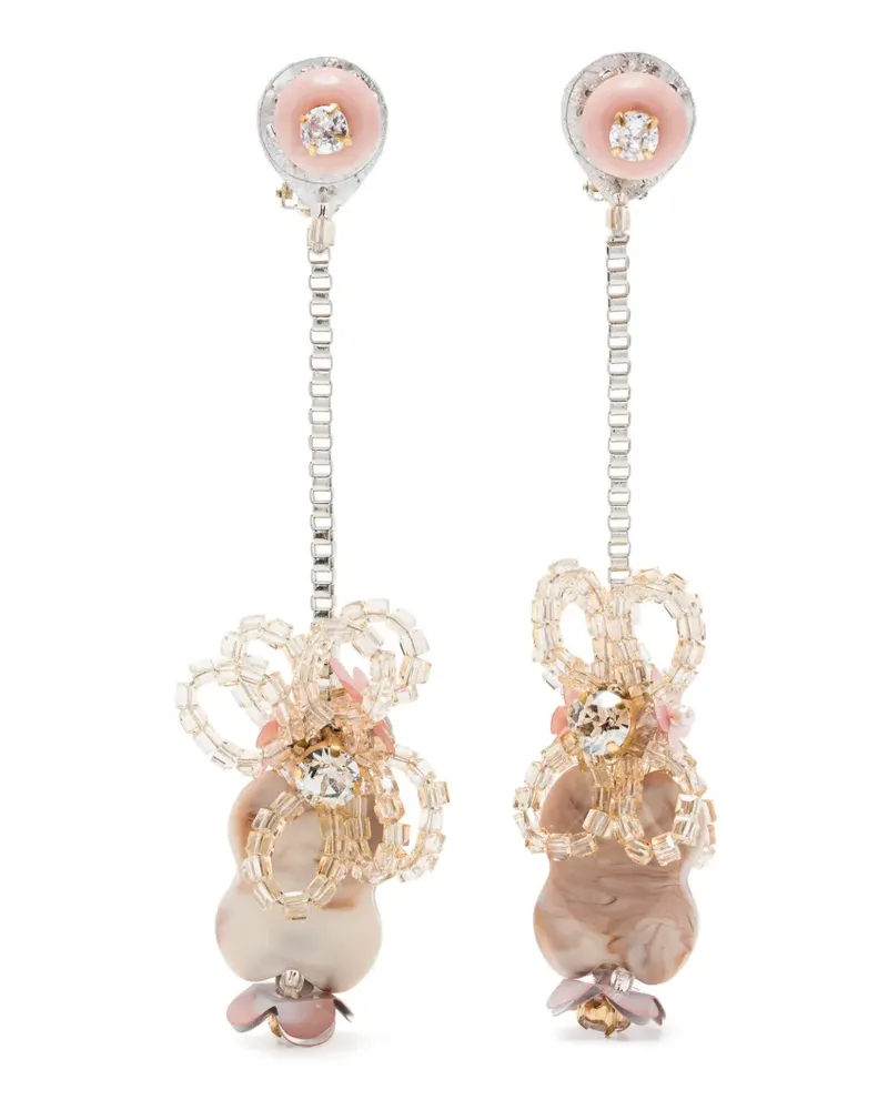 Biyan Cascading Ohrringe - Rosa Rosa