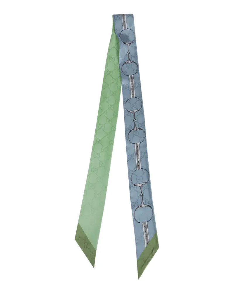 Gucci printed silk scarf - Blau Blau