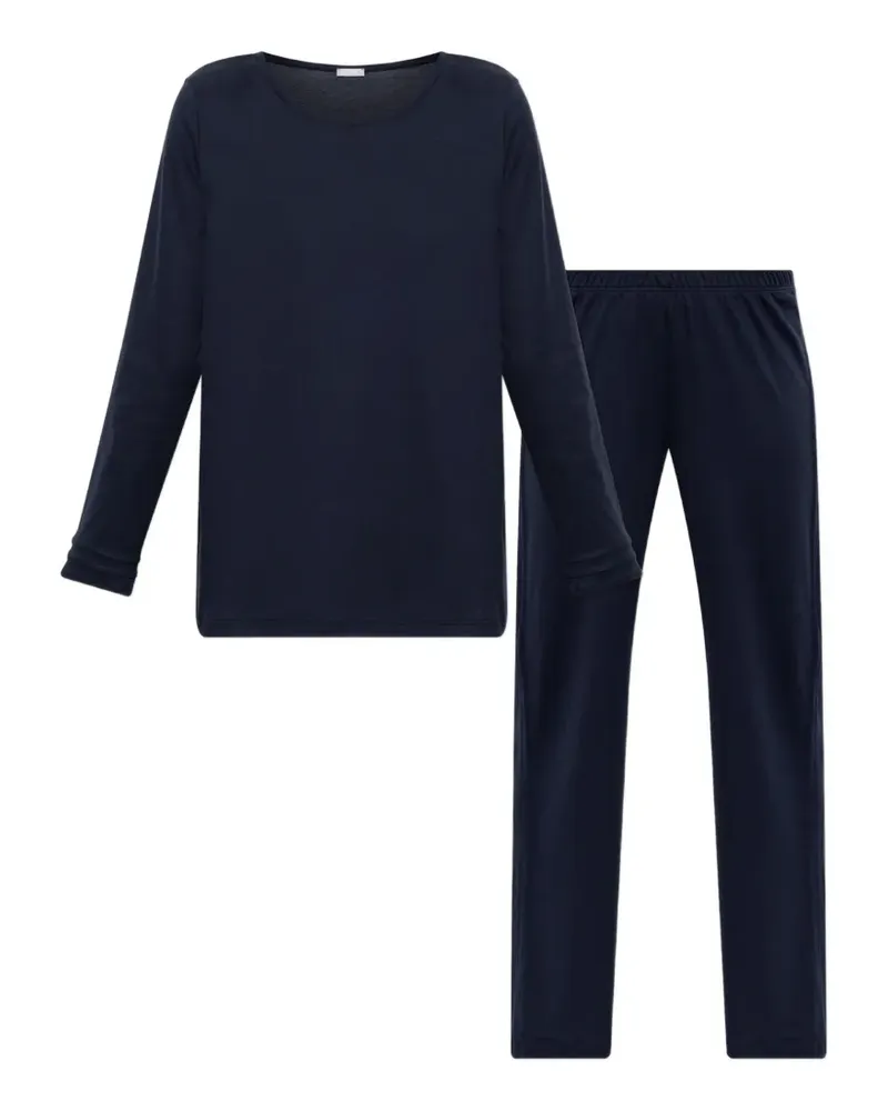 Hanro Pilar Pyjamas (2er-Set) - Blau Blau