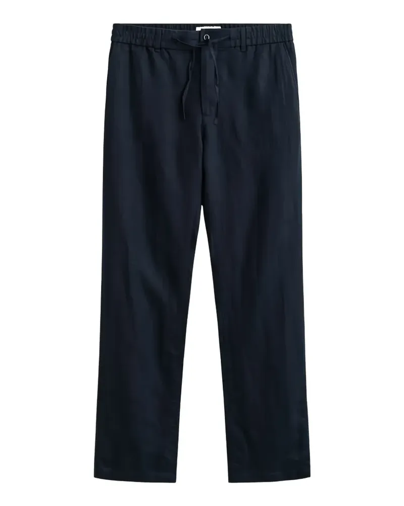 Gant drawstring-waist linen trousers - Blau Blau