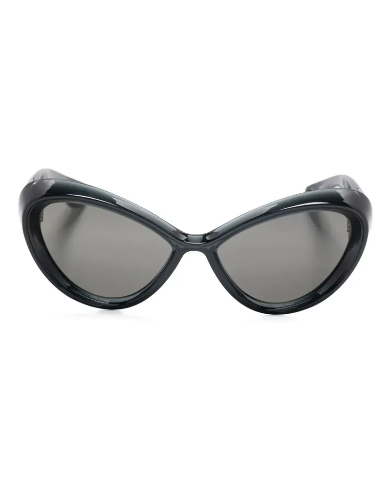 Jean Paul Gaultier Sonnenbrille mit Cat-Eye-Gestell - Schwarz Schwarz