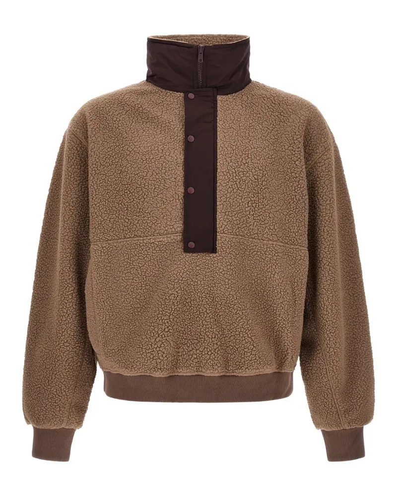 Entire Studios Sweatshirt mit Fleece-Einsätzen - Braun Braun