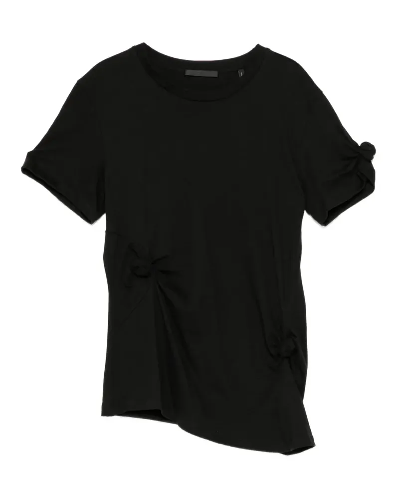 Helmut Lang knot-detail T-shirt - Schwarz Schwarz