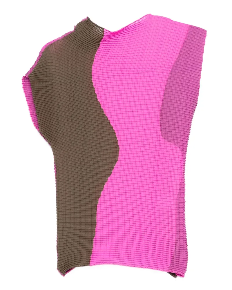 Issey Miyake pleated panel top - Rosa Rosa