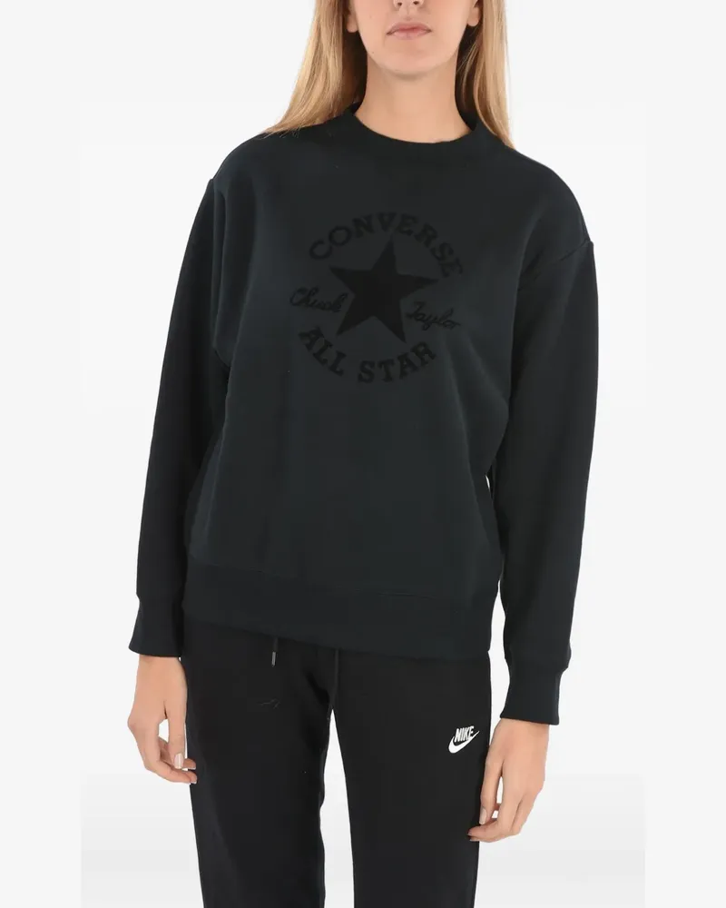 Converse Sweatshirt mit Logo-Print - Schwarz Schwarz