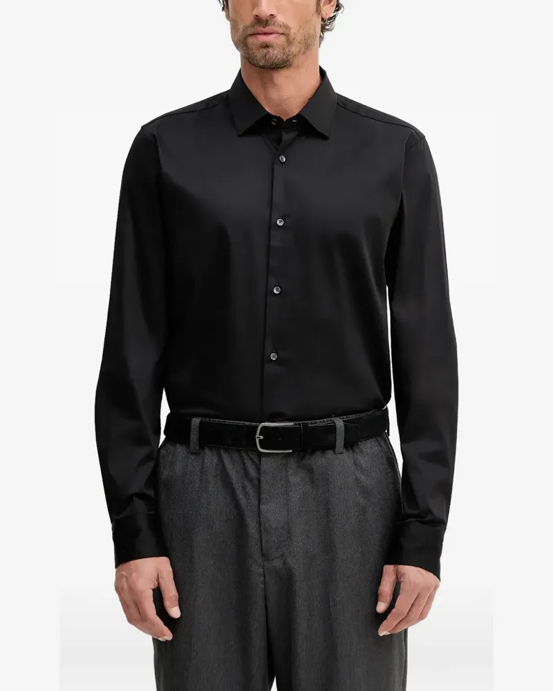 JOOP! Langärmeliges Pit Hemd - Schwarz Schwarz