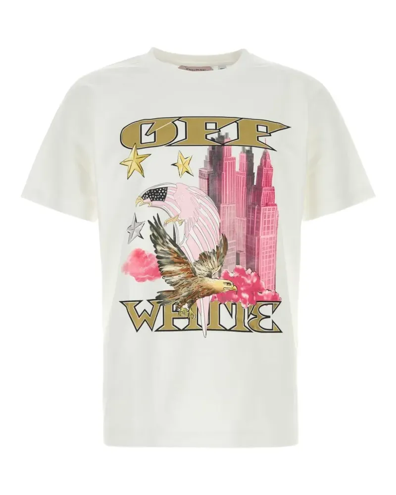 OFF-WHITE graphic-print T-shirt - Weiß Weiß