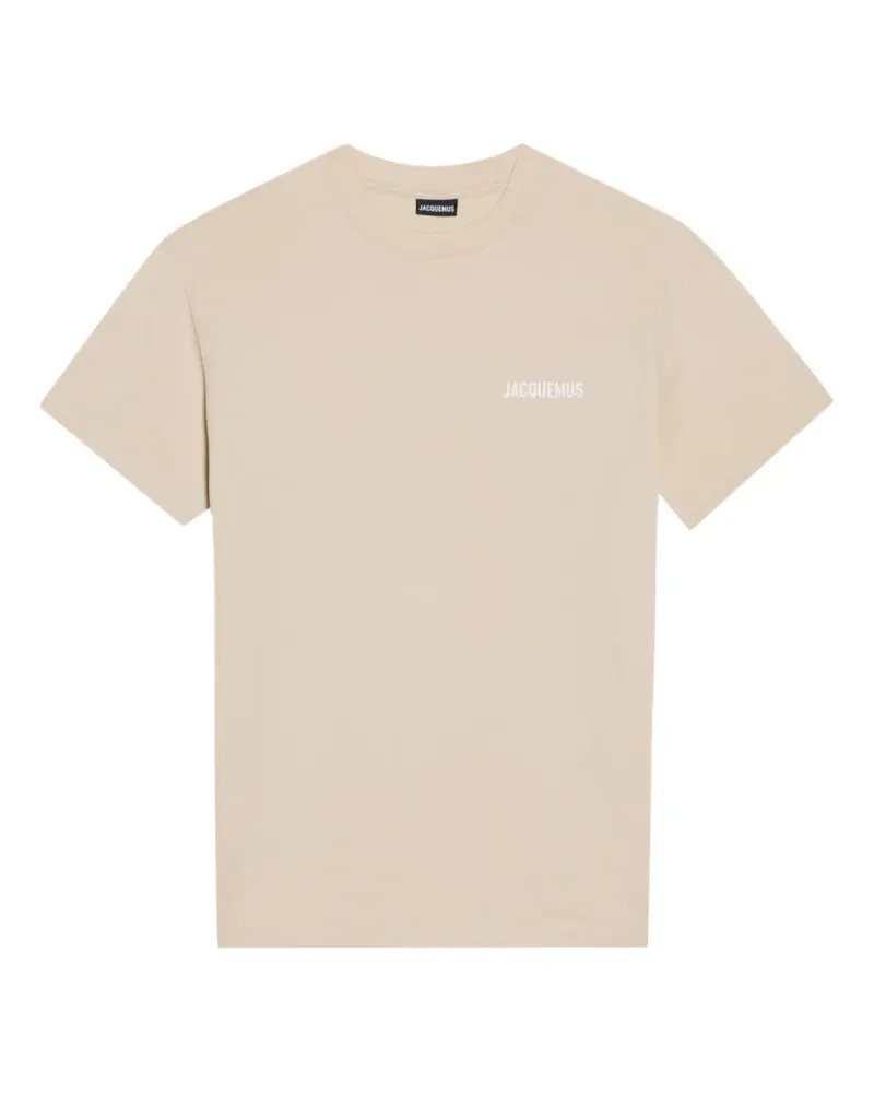 Jacquemus T-Shirt mit Logo - Nude Nude