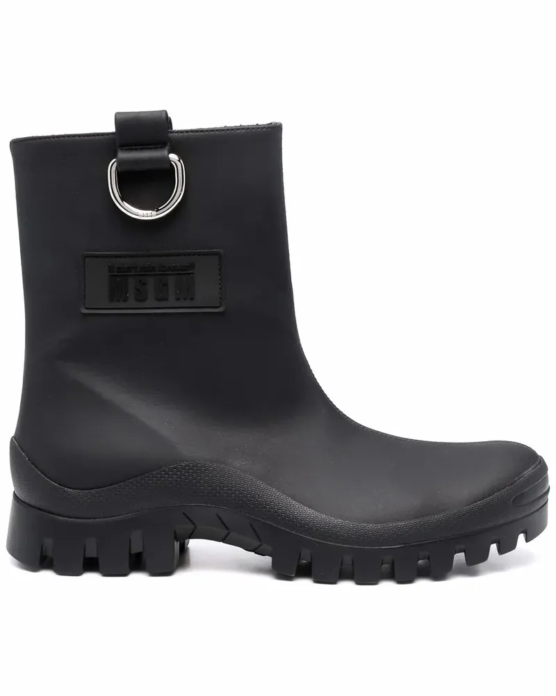 MSGM Stiefeletten mit runder Kappe - Schwarz Schwarz