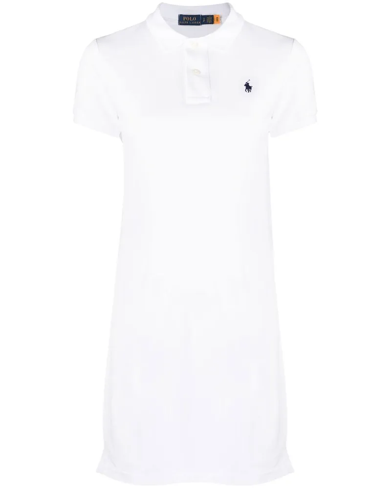 Ralph Lauren Poloshirtkleid mit Pony-Stickerei - Weiß Weiß