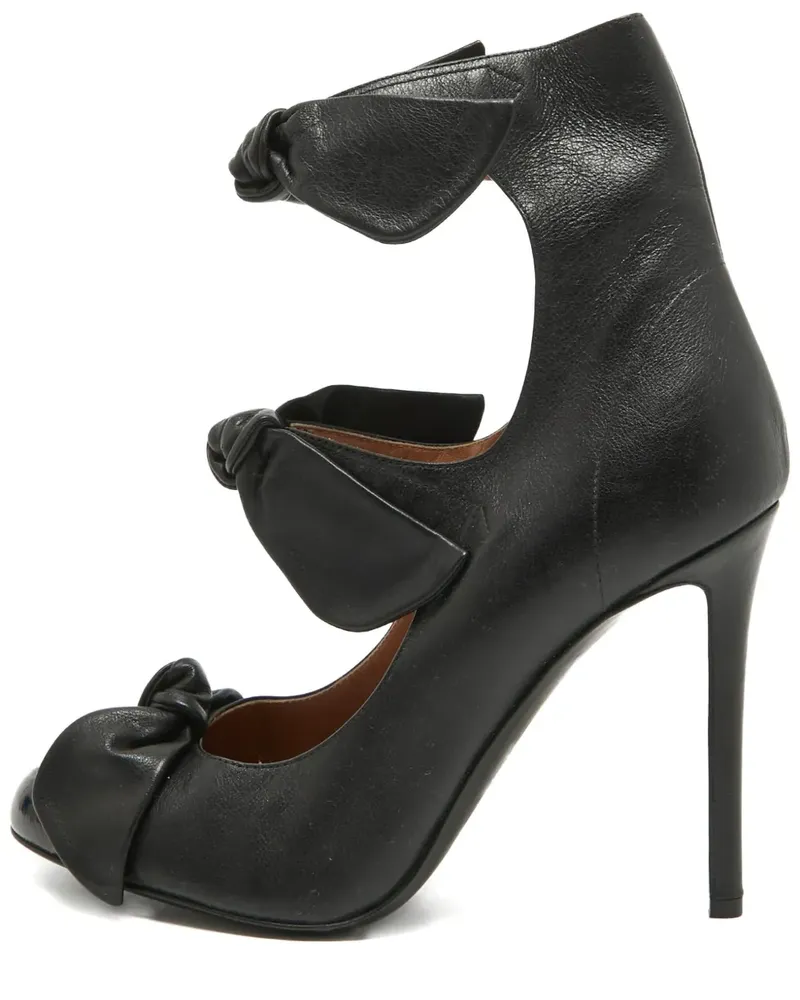 Marco de Vincenzo Pumps mit Schleifen - Schwarz Schwarz