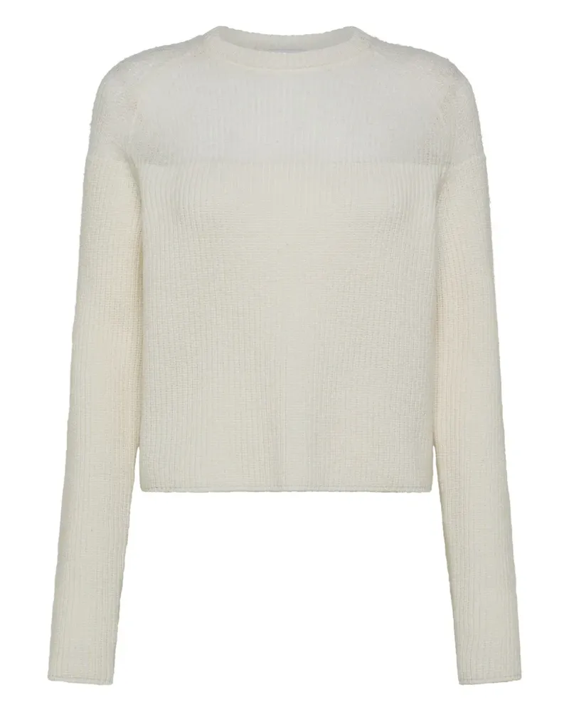 CRUNA Odette Merino-Strickpullover - Weiß Weiß
