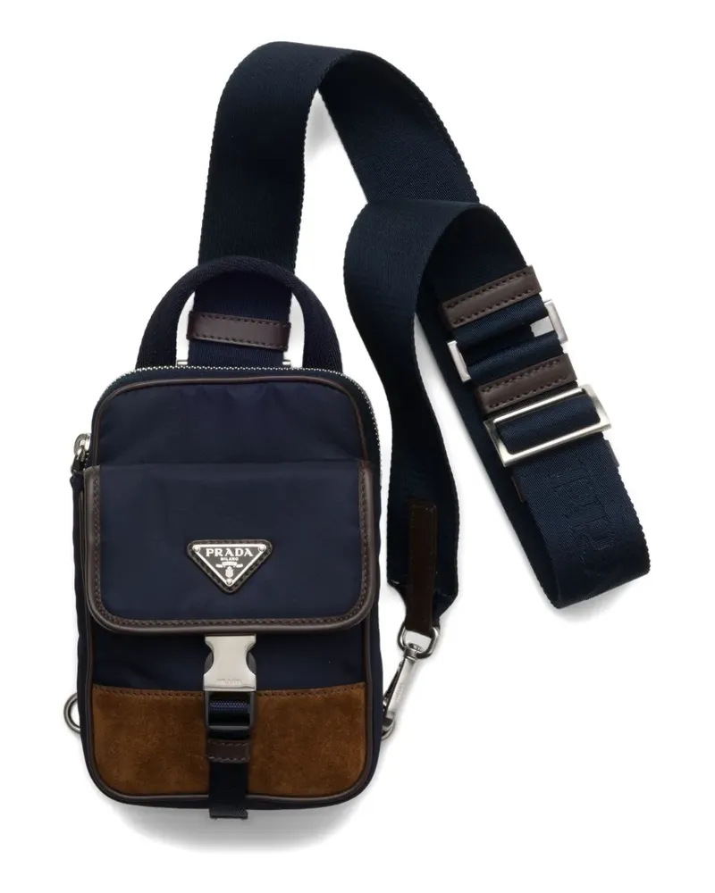 Prada Schultertasche aus Re-Nylon - Blau Blau