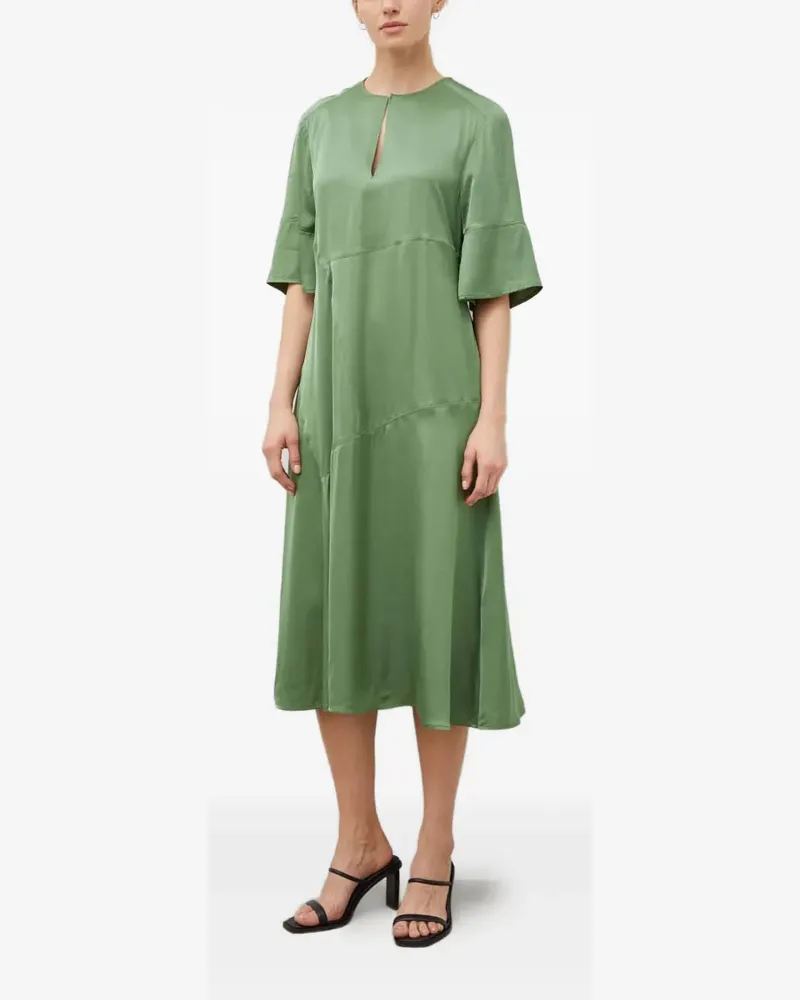 Day Birger et Mikkelsen Midikleid mit Schlüssellochausschnitt - Grün Grün