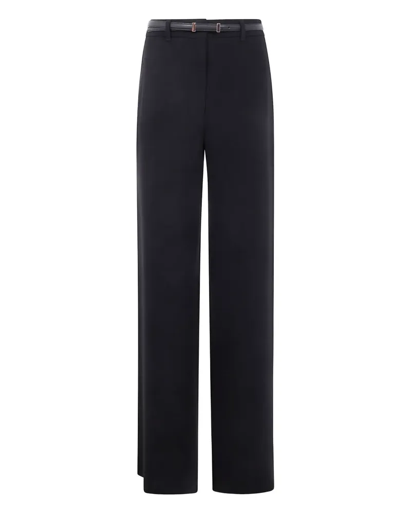 Max Mara Hose mit Gürtel - Schwarz Schwarz