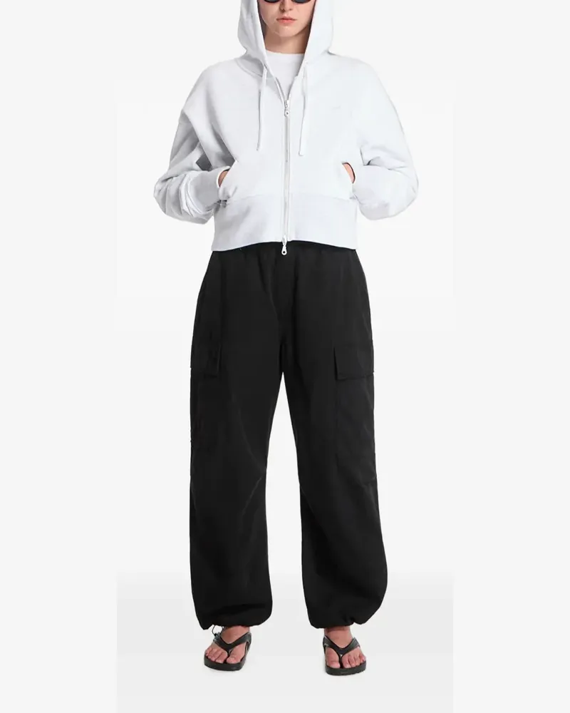 Dime cropped zip-up hoodie - Grau Grau