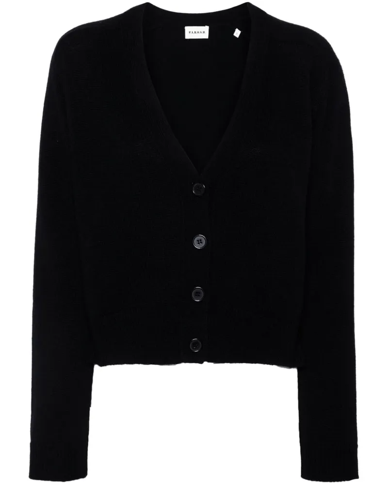 P.A.R.O.S.H. Klassischer Cardigan - Schwarz Schwarz