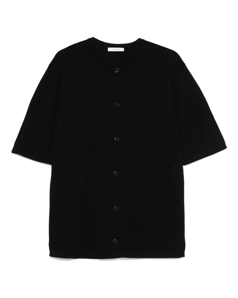 Christophe Lemaire Gestricktes Hemd - Schwarz Schwarz
