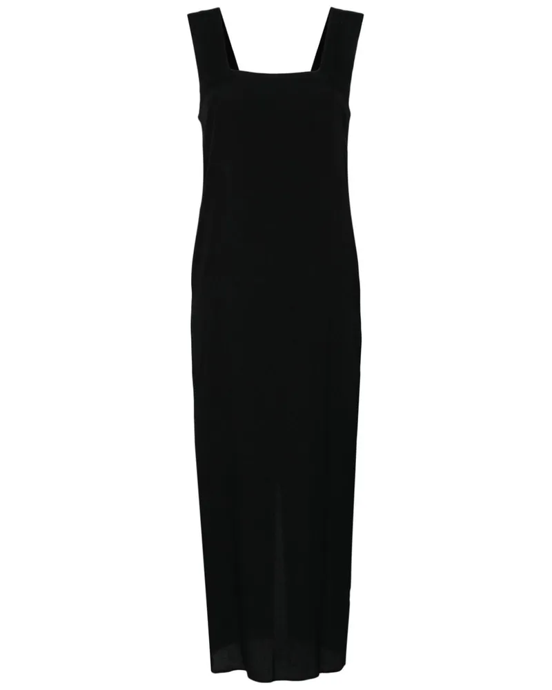 Reformation Vea Midikleid - Schwarz Schwarz