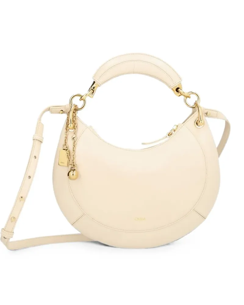 Chloé small  Banana zipped bag in soft leather - Nude Nude