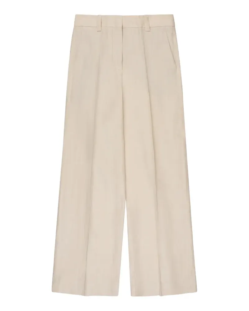 Incotex belt-loop palazzo pants - Nude Nude
