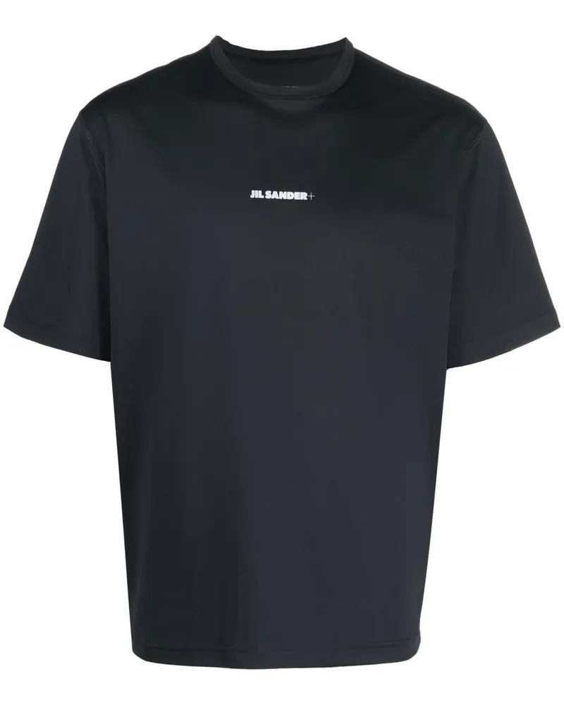 Jil Sander T-Shirt mit Logo-Print - Schwarz Schwarz