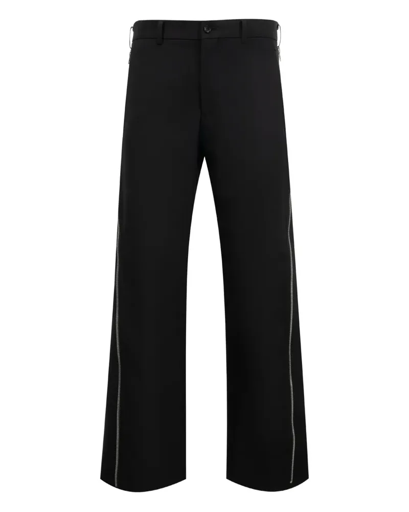Comme des Garçons Hose mit Reißverschlüssen - Schwarz Schwarz