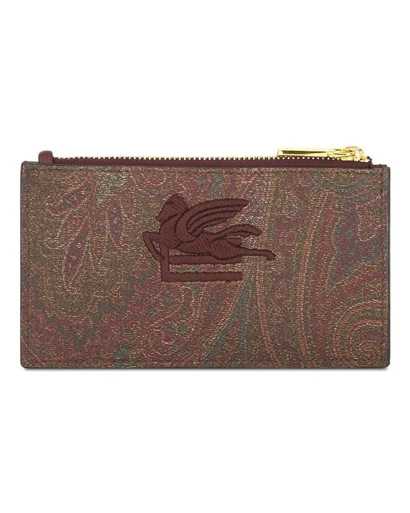 Etro Portemonnaie mit Paisley-Print - Rot Rot