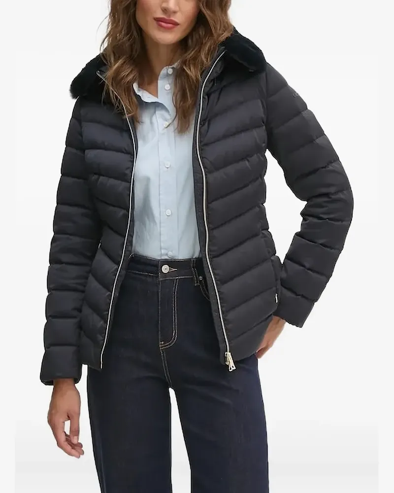 Geox Gesteppte Bomberjacke mit Logo-Schild - Blau Blau