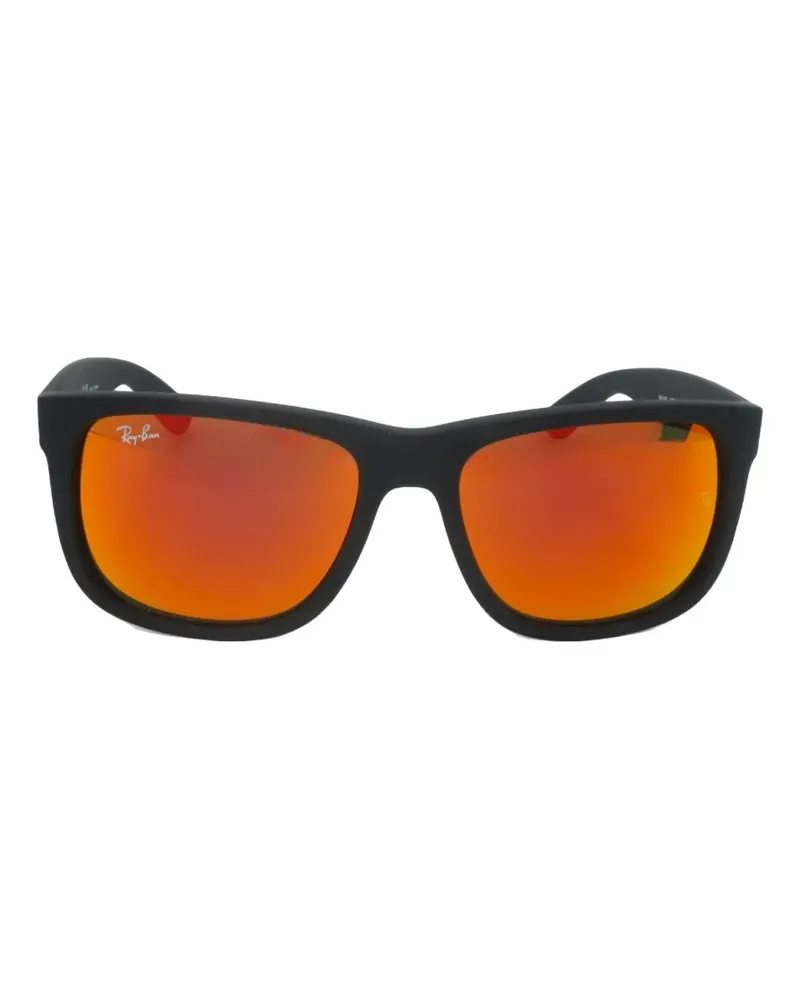 Ray Ban Eckige Justin Sonnenbrille - Schwarz Schwarz