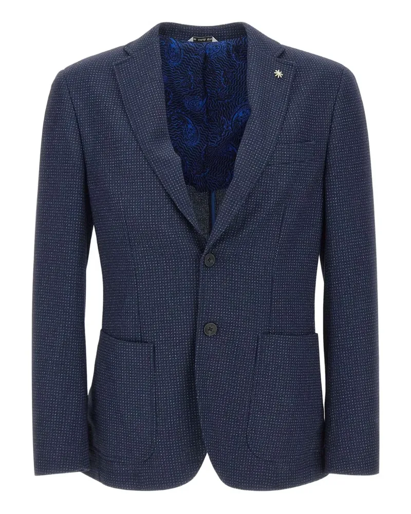 Manuel Ritz single-breasted blazer - Blau Blau
