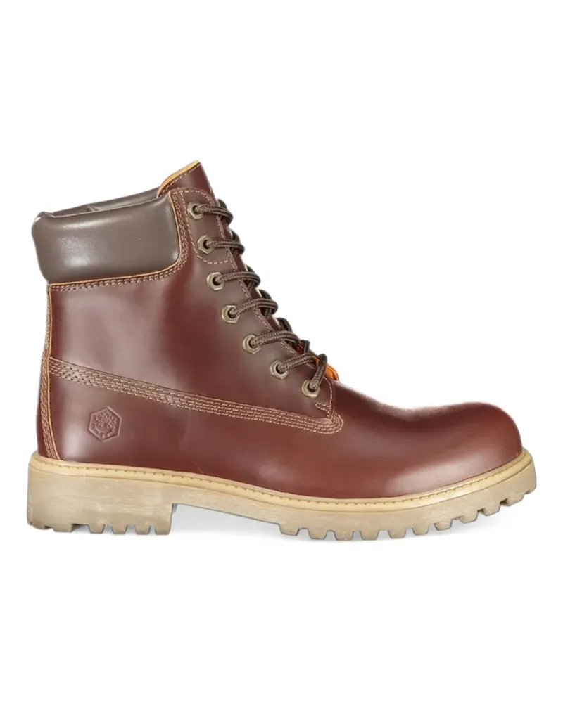 Lumberjack Schnürstiefel aus Leder - Braun Braun