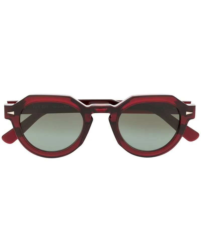 AHLEM Eckige 'Grenelle' Sonnenbrille - Rot Rot