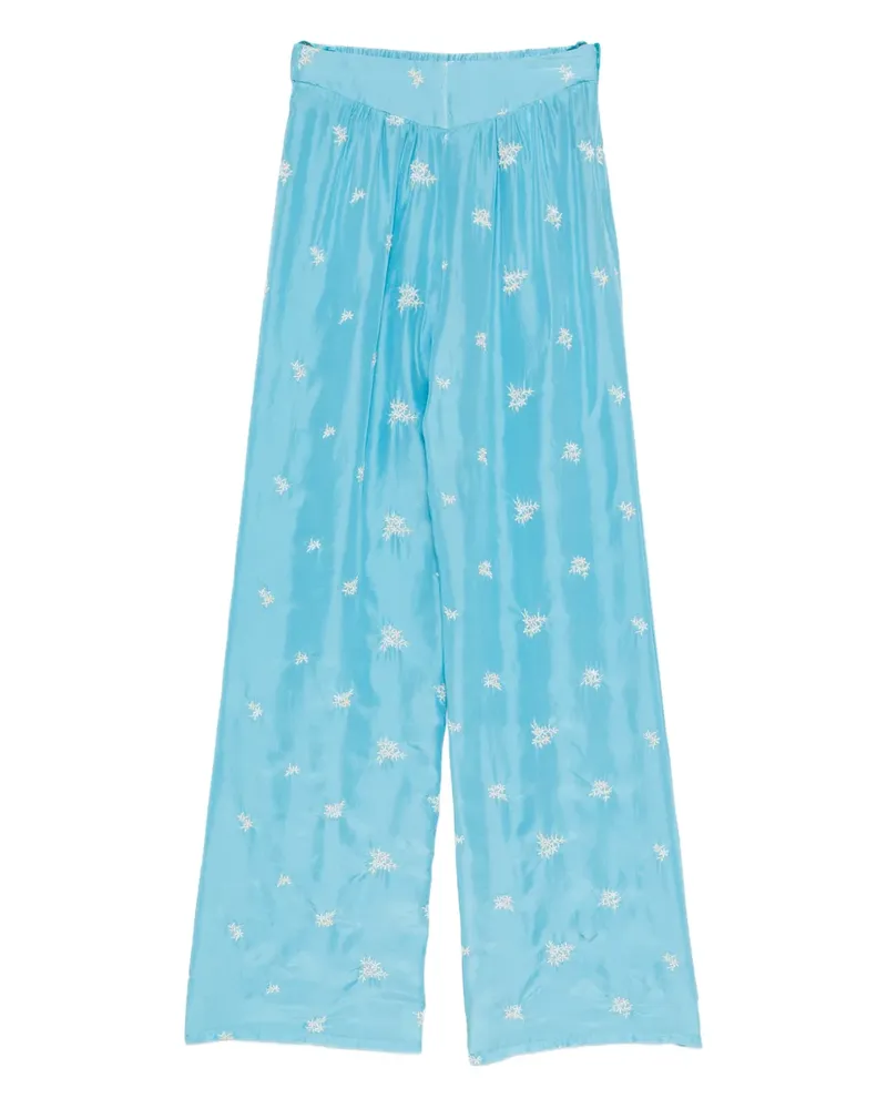 forte_forte Hose mit Stickerei - Blau Blau