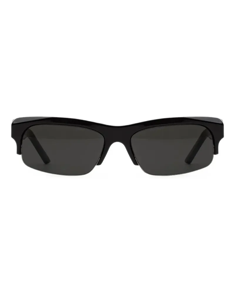 RETROSUPERFUTURE Eckige Scatto Sonnenbrille - Schwarz Schwarz